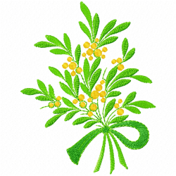 Flowers And Tree Embroidery Design 4